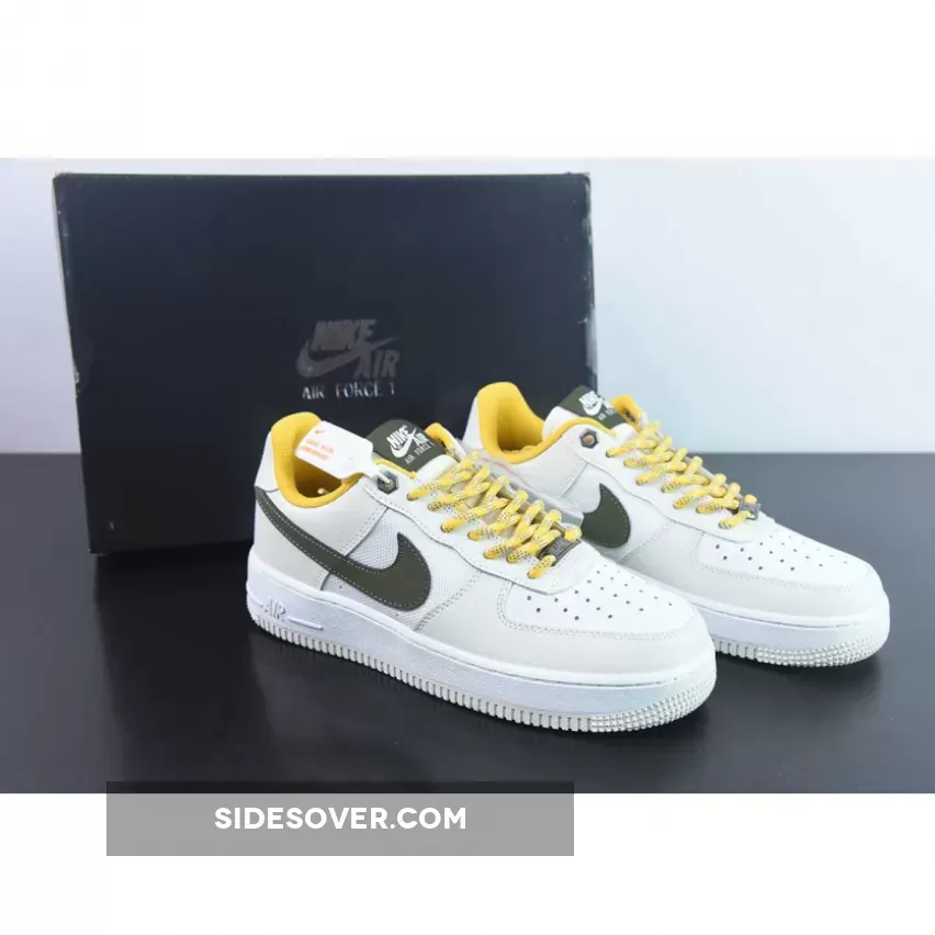Nike Air Force 1 Low Light Bone/Cargo Khaki-White