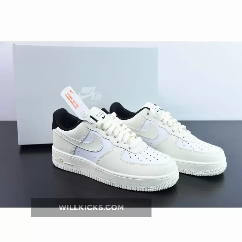 Nike Air Force 1 Low Sail/Coconut Milk-Black
