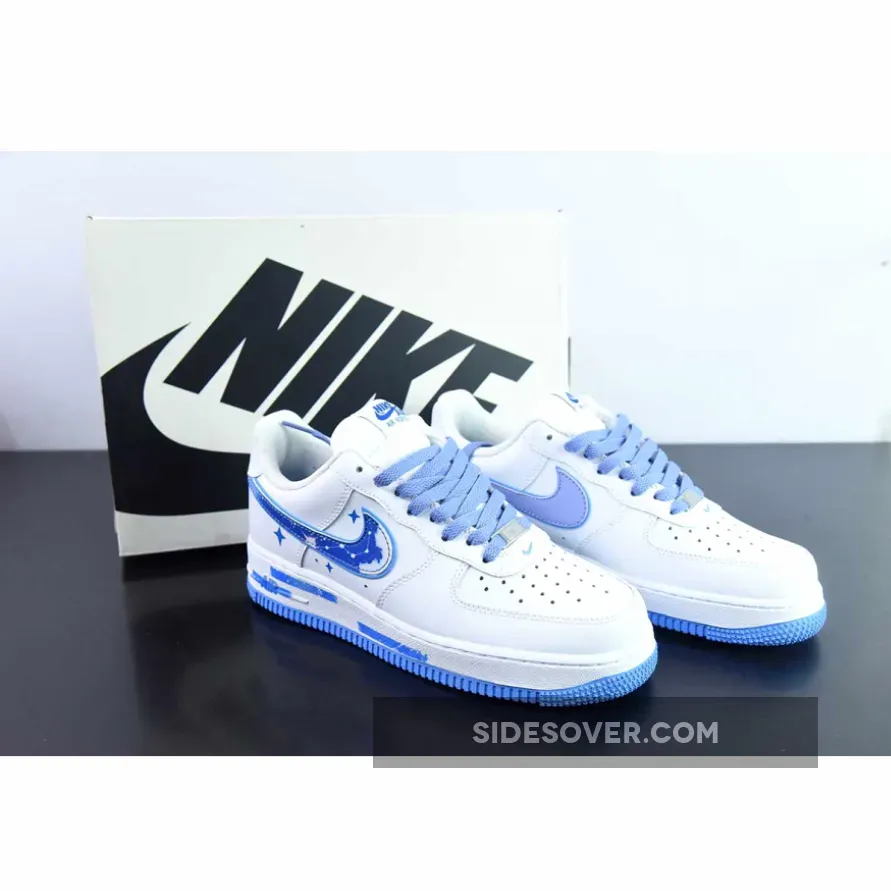 Nike Air Force 1 Low White Blue Custom