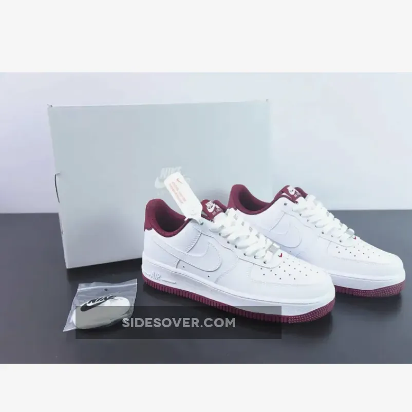 Nike Air Force 1 Low White Dark Beetroot