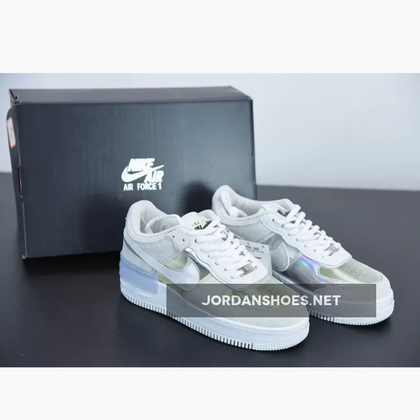 Nike Air Force 1 Shadow Pure Platinum/Metallic Silver