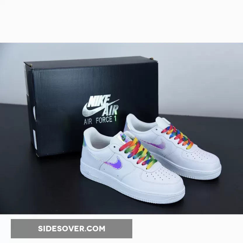 Nike Air Force 1 White Iridescent Pixel