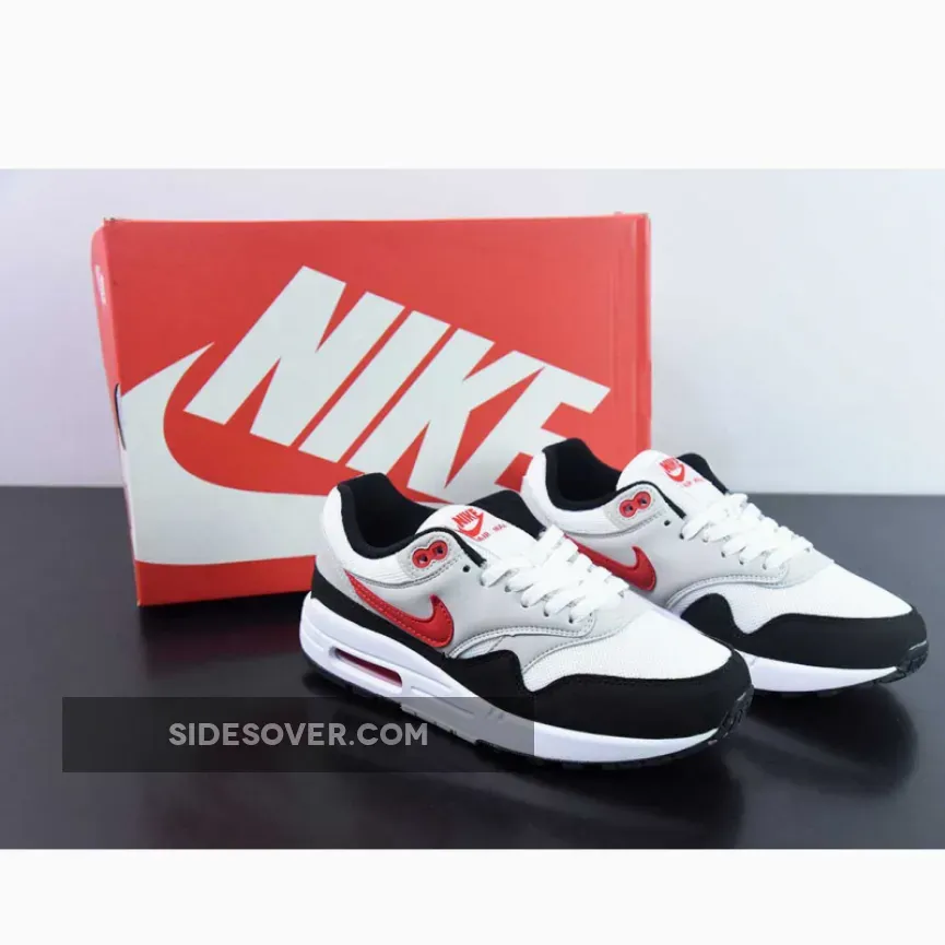 Nike Air Max 1 "Chili 2.0" White/Pure Platinum-Black-University Red