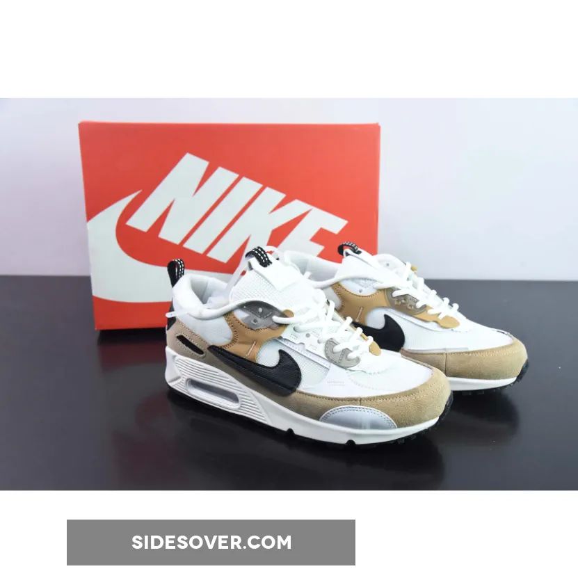 Nike Air Max 90 Futura White Tan Black WMNS