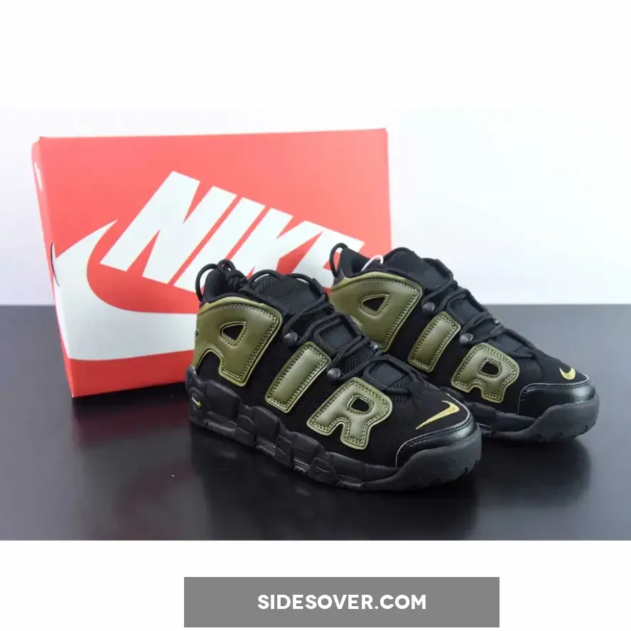Nike Air More Uptempo Black/Rough Green-Pilgrim-Black