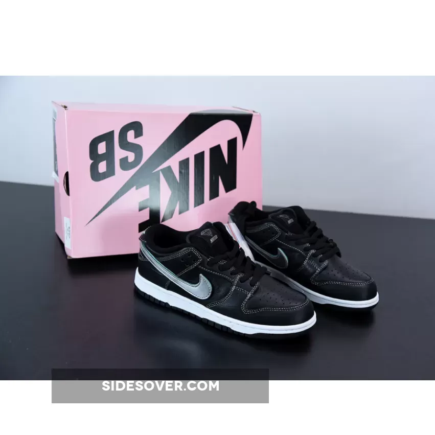 Nike Diamond Supply Co. X Dunk Low Pro Sb 'Black Diamond' Chrome-