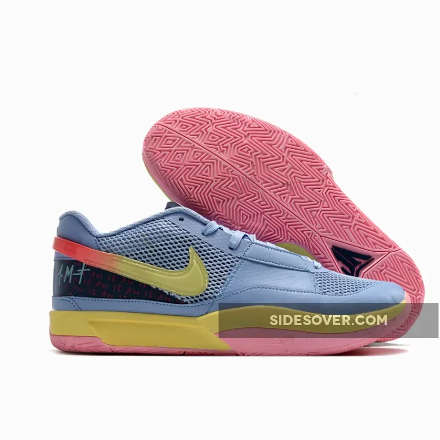 Nike Ja 1 "Day 1" Cobalt Bliss/Citron Tint-Hot Punch-Medium Soft Pink