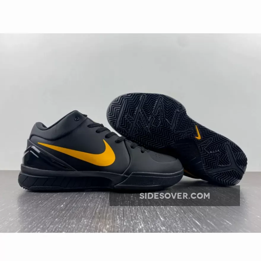 Nike Kobe 4 Protro "Black Mamba" Black University Gold