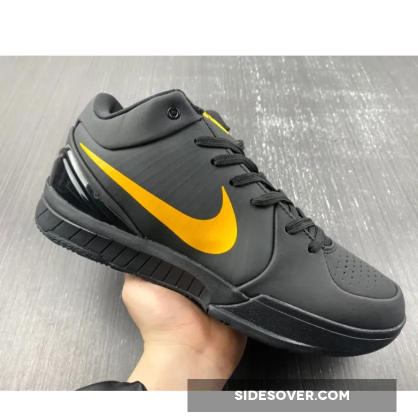 Nike Kobe 4 Protro "Black Mamba" Black University Gold Nike Kobe 4 Protro "Black Mamba" Black University Gold