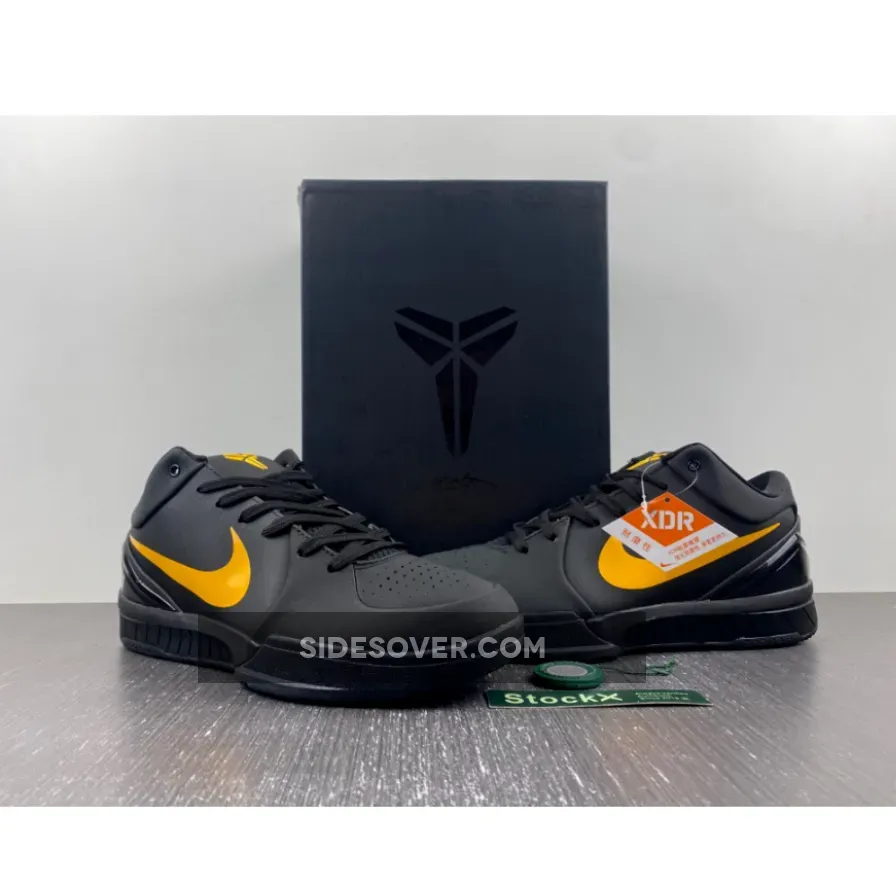Nike Kobe 4 Protro "Black Mamba" Black University Gold Nike Kobe 4 Protro "Black Mamba" Black University Gold