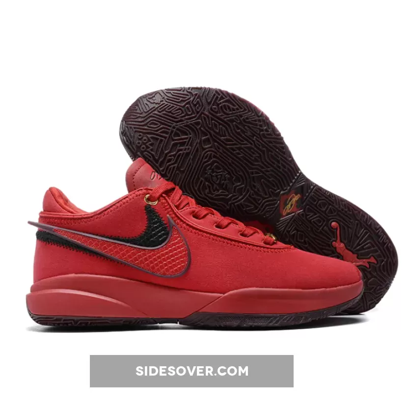 Nike LeBron 20 "Liverpool" University Red/Burgundy Crush-Black-Gold