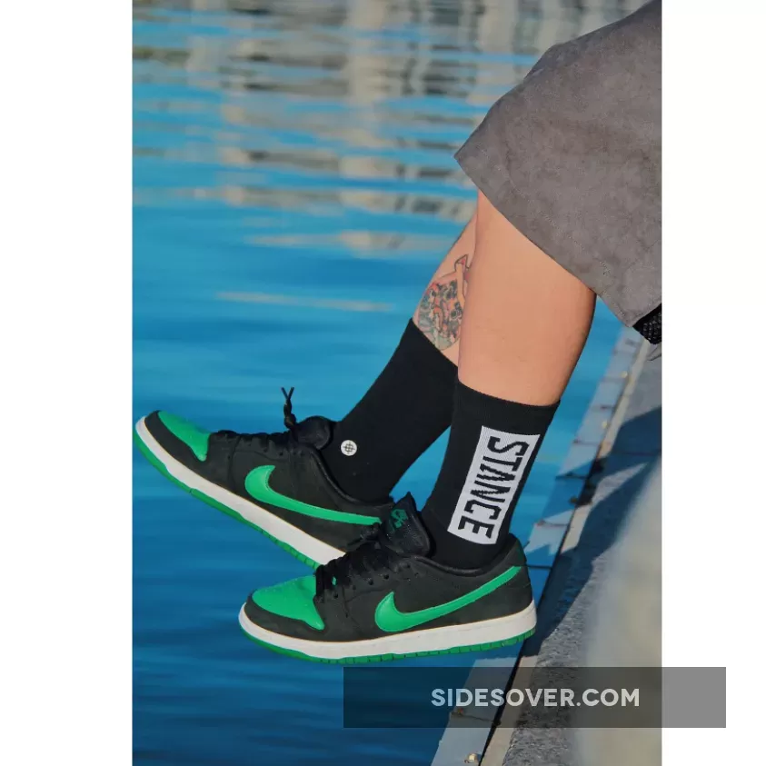 Nike SB Dunk Low Pro Black/Pine Green-White