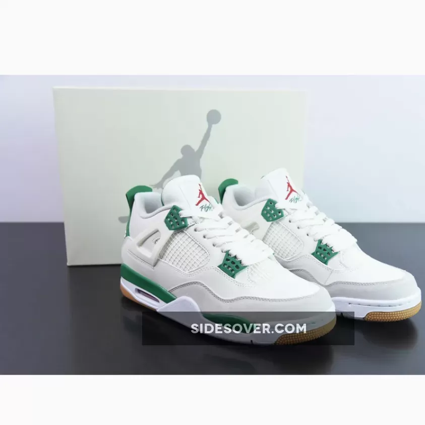 Nike SB x Air Jordan 4 Sail/Pine Green-Neutral Grey