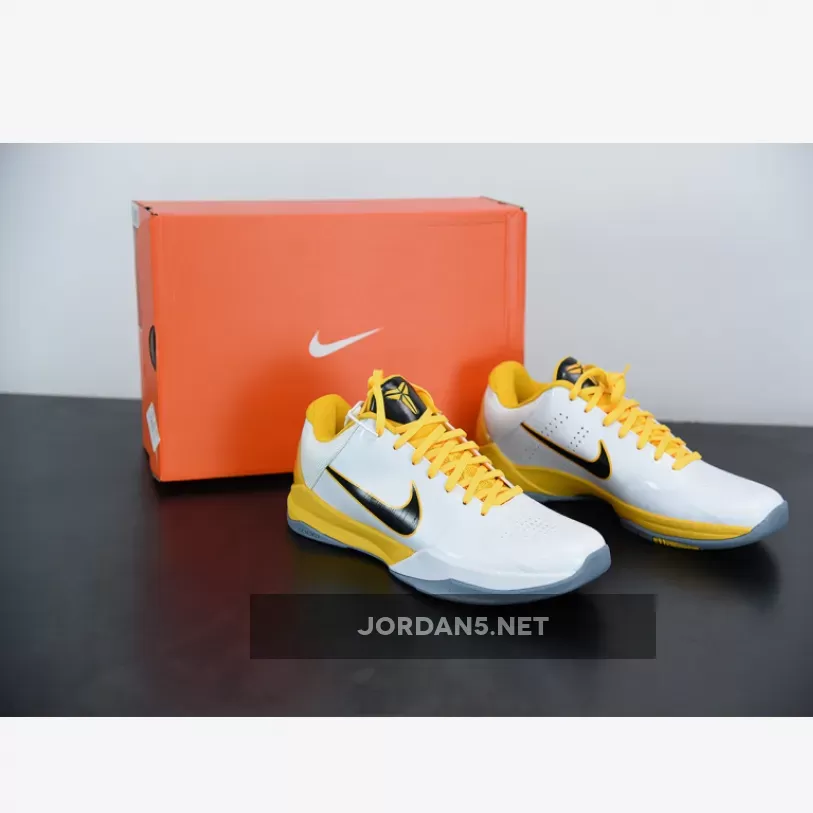 Nike Zoom Kobe 5 Summit White Black Yellow