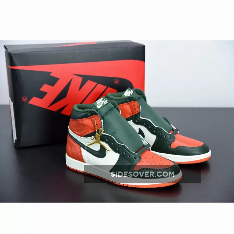 SoleFly Air Jordan 1 High OG Sail Fir-Team Orange