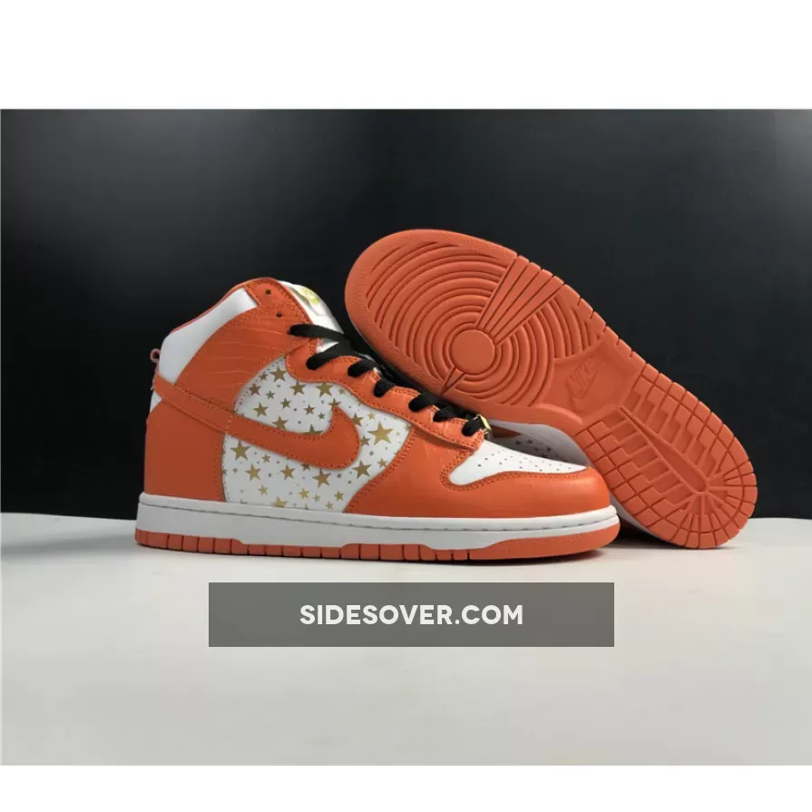 Supreme x Nike SB Dunk High Pro ‘Orange Stars’