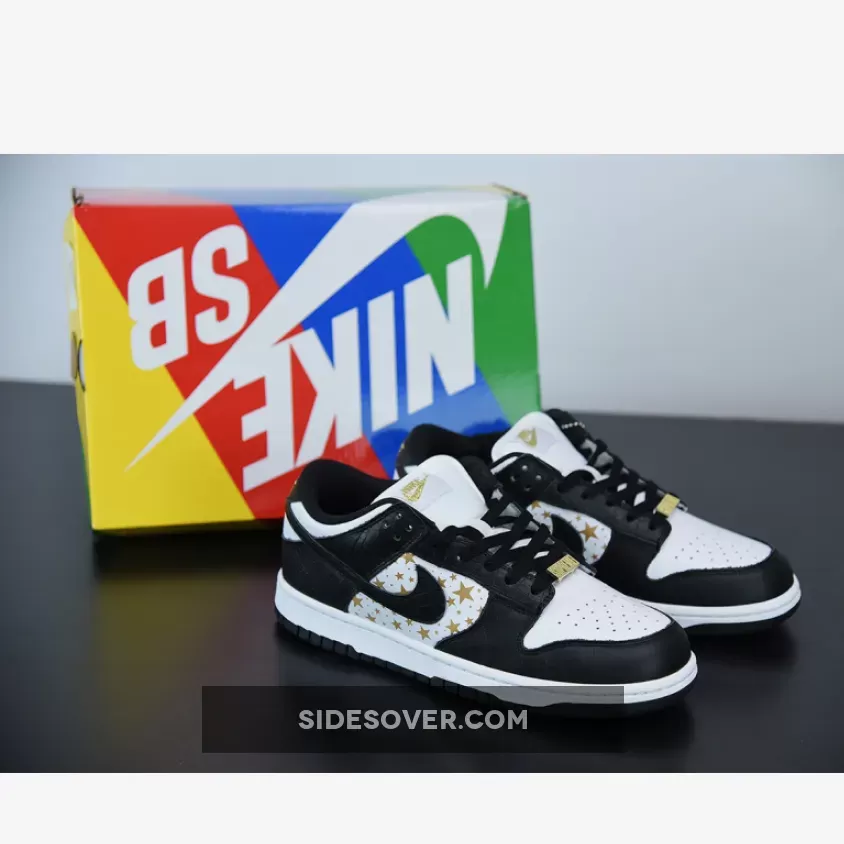 Supreme x Nike SB Dunk Low Black Stars
