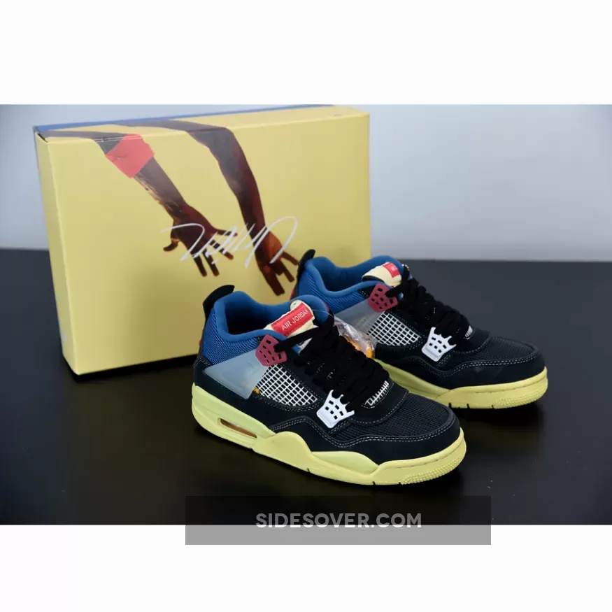 UNION x Air Jordan 4 Off Noir/Light Fusion Red